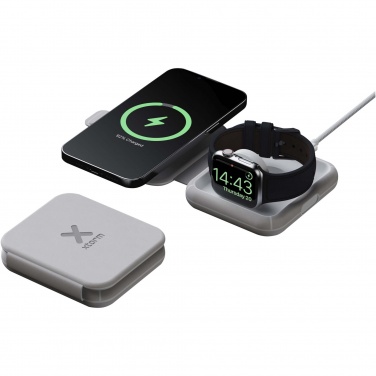 Logotrade promotional items photo of: Xtorm XWF21 15W foldable 2-in-1 wireless travel charger