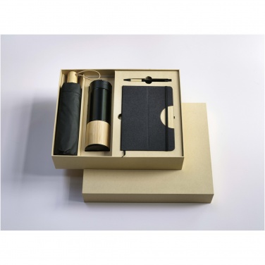 Logo trade advertising products image of: Carmen A5 hard cover notebook and ballpoint pen gift set