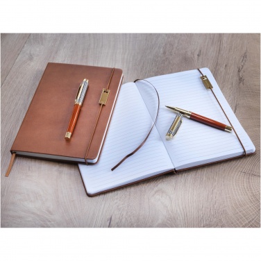 Logo trade corporate gifts picture of: Legato A5 notebook and rollerball pen set 