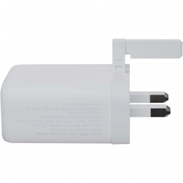 Logotrade advertising products photo of: Xtorm XEC067G GaN² Ultra 67W wall charger - UK plug