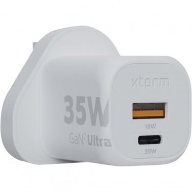 Logotrade advertising product picture of: Xtorm XEC035 GaN² Ultra 35W wall charger - UK plug