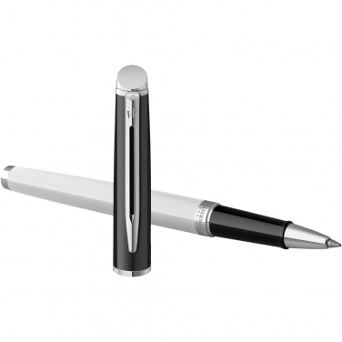Logo trade promotional merchandise image of: Hemisphere colour blocking rollerball pen with palladium trim