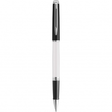 Logo trade promotional merchandise photo of: Hemisphere colour blocking rollerball pen with palladium trim