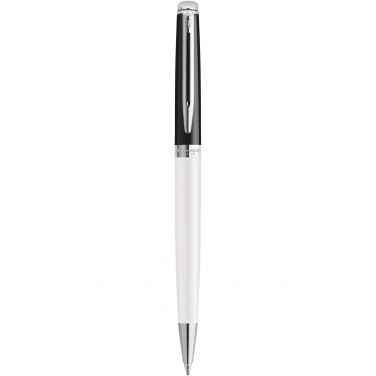 Logotrade promotional products photo of: Hemisphere colour blocking ballpoint pen with palladium trim