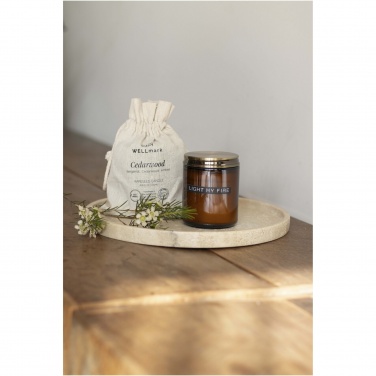 Logo trade advertising products image of: Wellmark cedar wood scented candle medium