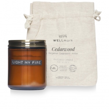 Logotrade promotional products photo of: Wellmark cedar wood scented candle medium