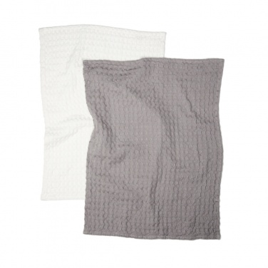 Logo trade promotional giveaway photo of: VINGA Cromer waffle kitchen towel, 2 pcs