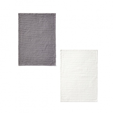 Logo trade promotional gift photo of: VINGA Cromer waffle kitchen towel, 2 pcs