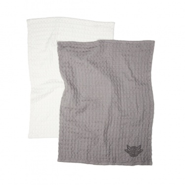 Logotrade promotional product image of: VINGA Cromer waffle kitchen towel, 2 pcs