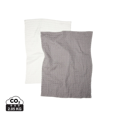 Logotrade promotional merchandise image of: VINGA Cromer waffle kitchen towel, 2 pcs