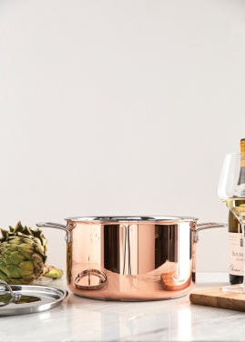 Logo trade promotional merchandise picture of: VINGA Baron copper saucepan