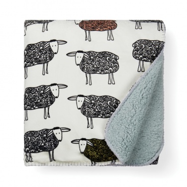 Logo trade promotional item photo of: VINGA Sheep GRS recycled PET pile blanket