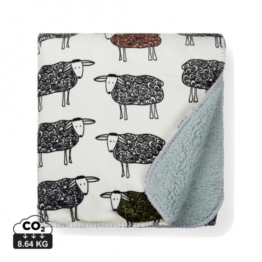 Logo trade advertising products image of: VINGA Sheep GRS recycled PET pile blanket