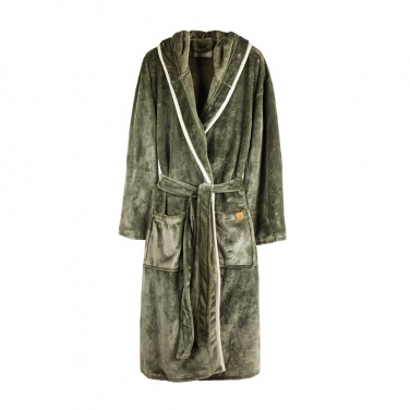 Logo trade corporate gifts image of: VINGA Louis luxury plush RPET robe size L-XL