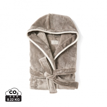 Logo trade promotional gift photo of: VINGA Louis luxury plush RPET robe size L-XL
