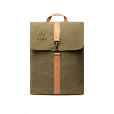 Logo trade promotional giveaways picture of: VINGA Bosler backpack GRS recycled canvas