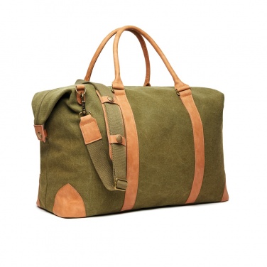 Logotrade promotional product picture of: VINGA Bosler RCS recycled canvas weekend bag