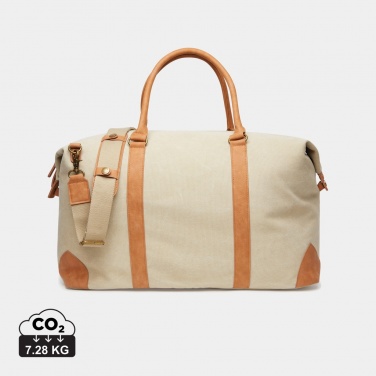 Logo trade promotional giveaways image of: VINGA Bosler RCS recycled canvas weekend bag