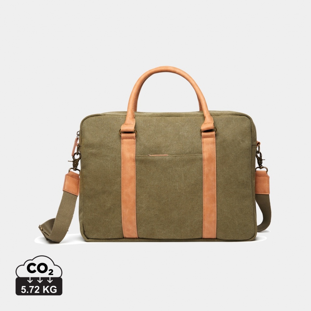 Logo trade promotional product photo of: VINGA Bosler RCS recycled canvas computer bag