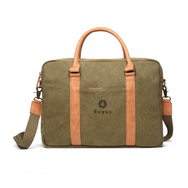 Logo trade promotional merchandise image of: VINGA Bosler RCS recycled canvas computer bag