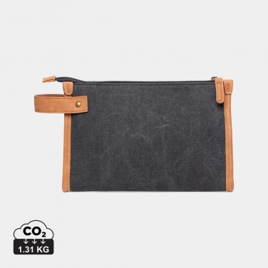 Logotrade promotional merchandise picture of: VINGA Bosler GRS recycled canvas toiletry bag