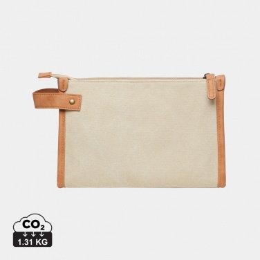 Logotrade promotional items photo of: VINGA Bosler GRS recycled canvas toiletry bag