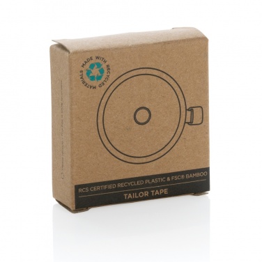 Logotrade business gifts photo of: RCS recycled plastic & bamboo tailor tape