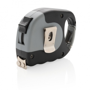 Logo trade promotional merchandise photo of: Measuring tape with carabiner