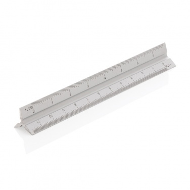 Logo trade promotional merchandise image of: 15cm. Aluminum triangular ruler