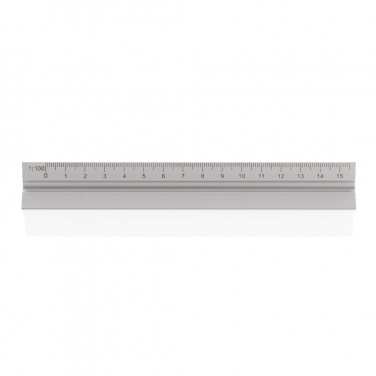 Logo trade promotional products picture of: 15cm. Aluminum triangular ruler