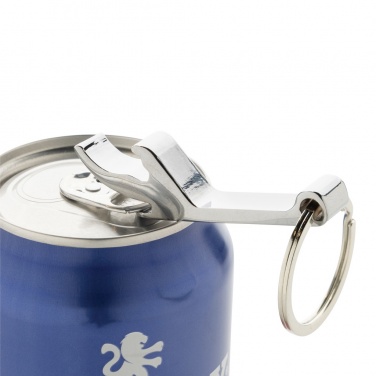 Logo trade promotional item photo of: RCS recycled zinc alloy bottle opener keychain