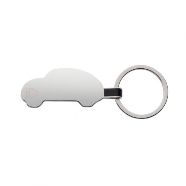 Logotrade promotional items photo of: RCS recycled zinc alloy car keyring