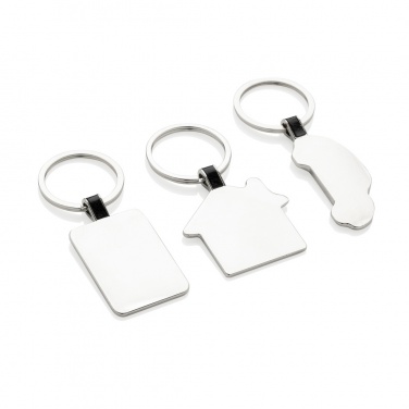 Logo trade advertising products image of: RCS recycled zinc alloy house keyring
