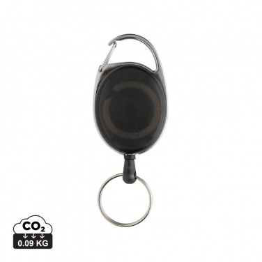 Logo trade corporate gift photo of: RCS recycled ABS roller clip keychain