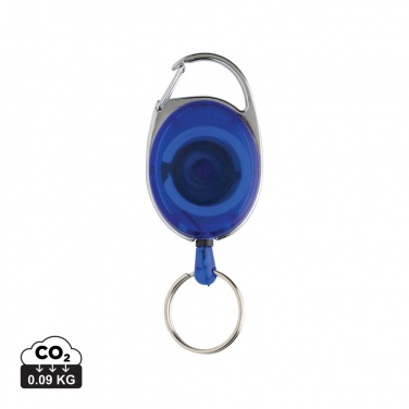 Logo trade promotional merchandise picture of: RCS recycled ABS roller clip keychain