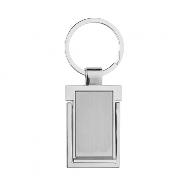 Logotrade promotional gift image of: RSC recycled zinc alloy phone stand keychain