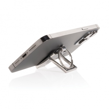 Logotrade promotional giveaway picture of: RSC recycled zinc alloy phone stand keychain