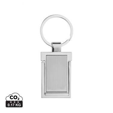 Logotrade promotional products photo of: RSC recycled zinc alloy phone stand keychain
