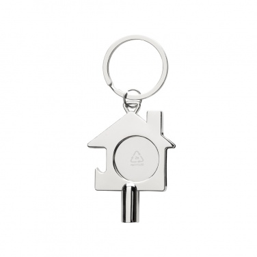 Logo trade promotional merchandise photo of: RCS recycled zinc alloy 3 in 1 keychain