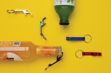 Logo trade promotional products picture of: RCS recycled aluminum bottle and can opener