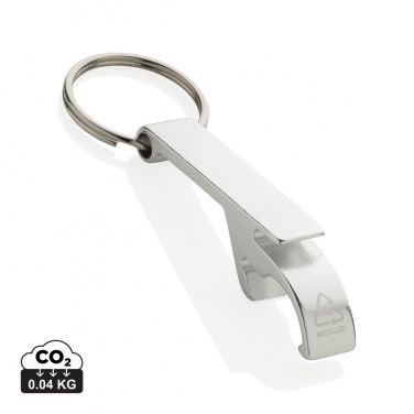 Logotrade promotional product picture of: RCS recycled aluminum bottle and can opener