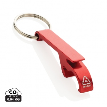 Logotrade promotional products photo of: RCS recycled aluminum bottle and can opener