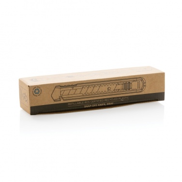 Logotrade promotional giveaway image of: Refillable RCS recycled plastic snap-off knife
