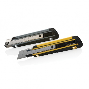 Logotrade promotional products photo of: Refillable RCS rplastic heavy duty snap-off knife soft grip