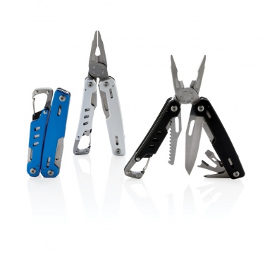 Logo trade promotional items image of: Solid multitool with carabiner