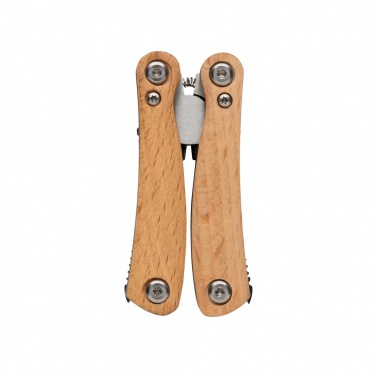 Logo trade promotional giveaways image of: Wood multitool mini