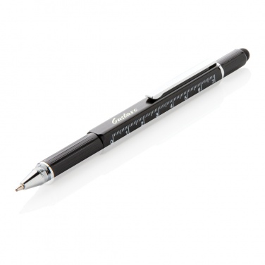 Logo trade promotional merchandise photo of: 5-in-1 aluminium toolpen