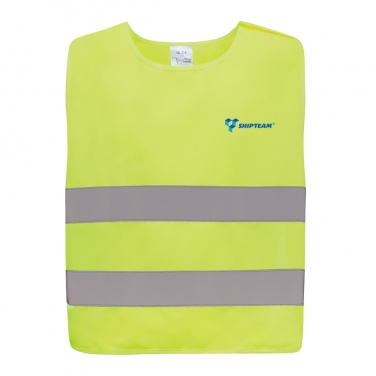 Logotrade advertising product image of: GRS recycled PET high-visibility safety vest 7-12 years