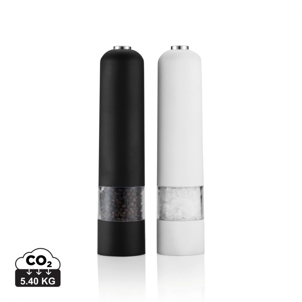 Logo trade promotional items image of: Electric pepper and salt mill set