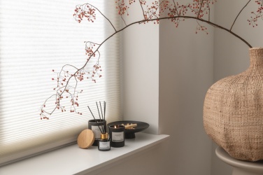 Logo trade promotional giveaways picture of: Ukiyo small scented candle in glass